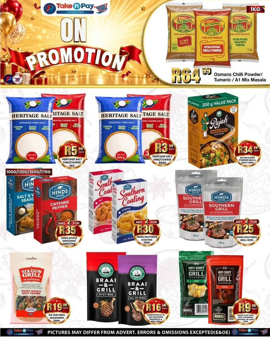 TAKE N PAY specials - From Monday 14 Sept 2026