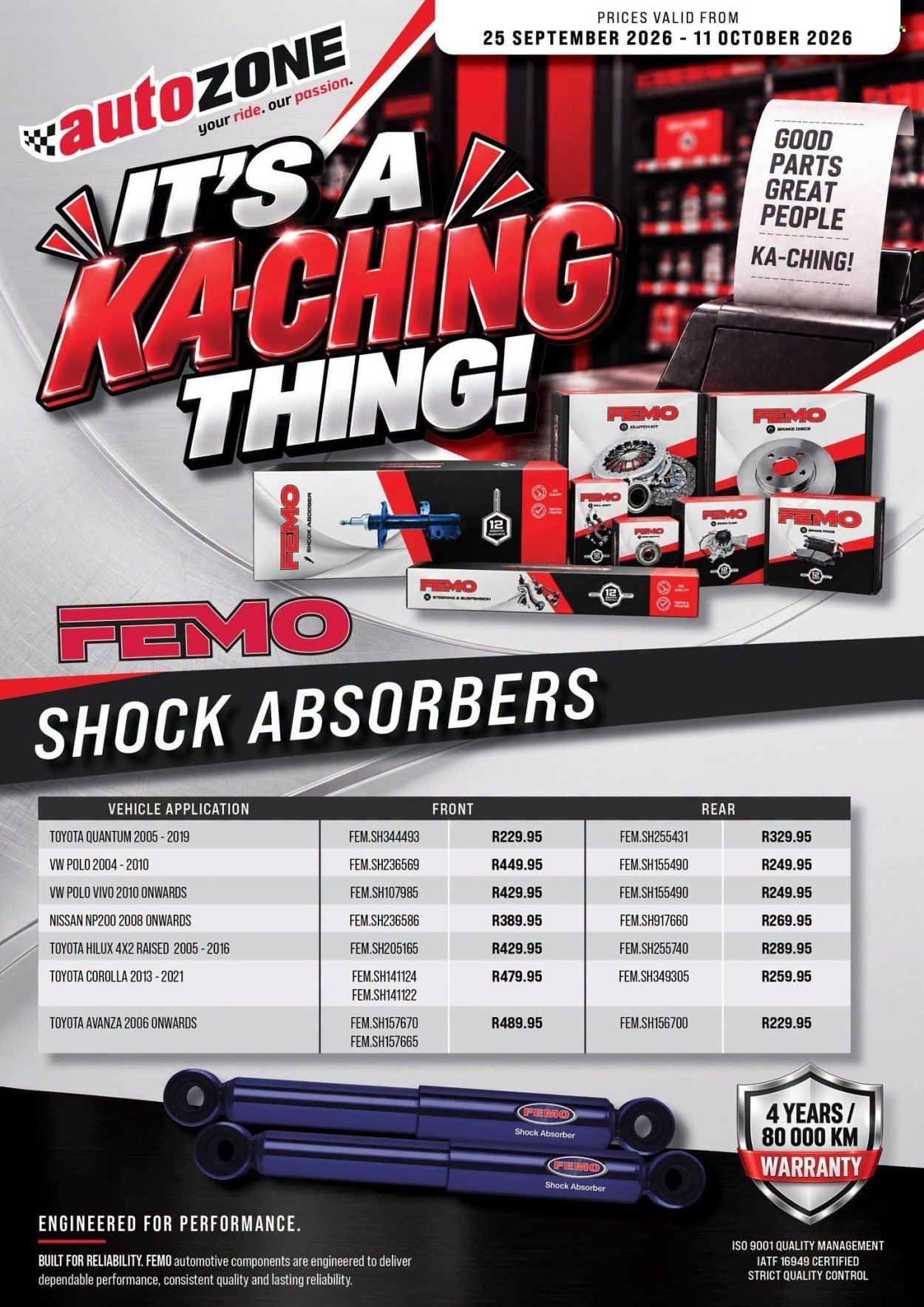 AUTOZONE specials - It's A Ka-Ching Thing!
