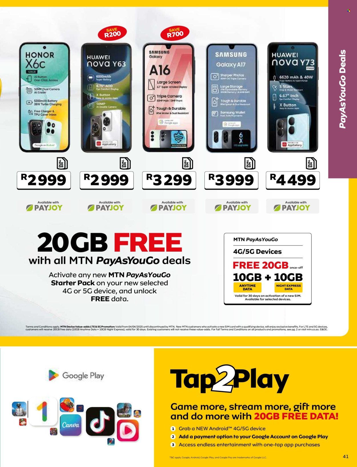 MTN specials - From Sunday 1 Feb 2026 (2026-02-01 - 2026-03-08) | 41