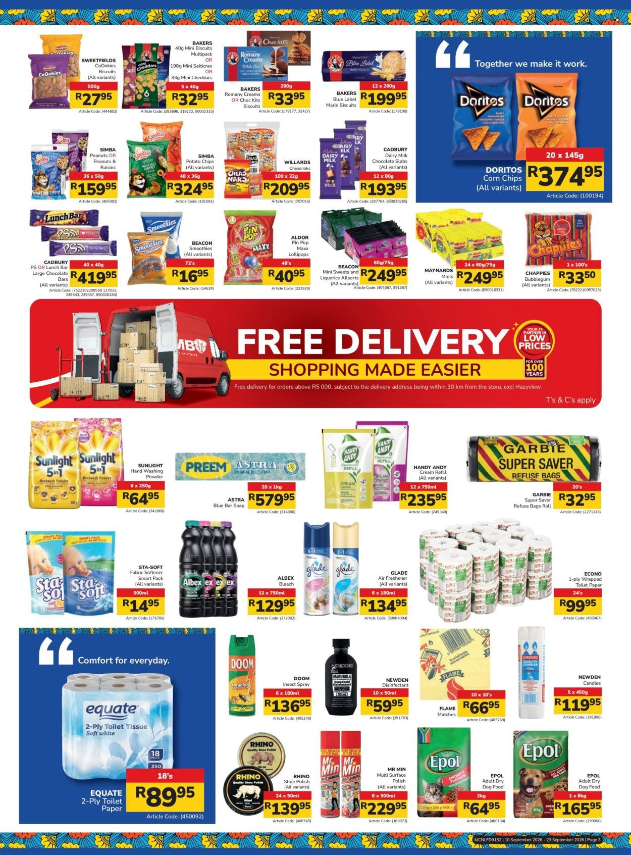JUMBO CASH & CARRY specials - From Thursday 10 Sept 2026