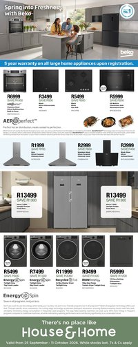 HOUSE & HOME specials - From Friday 25 Sept 2026