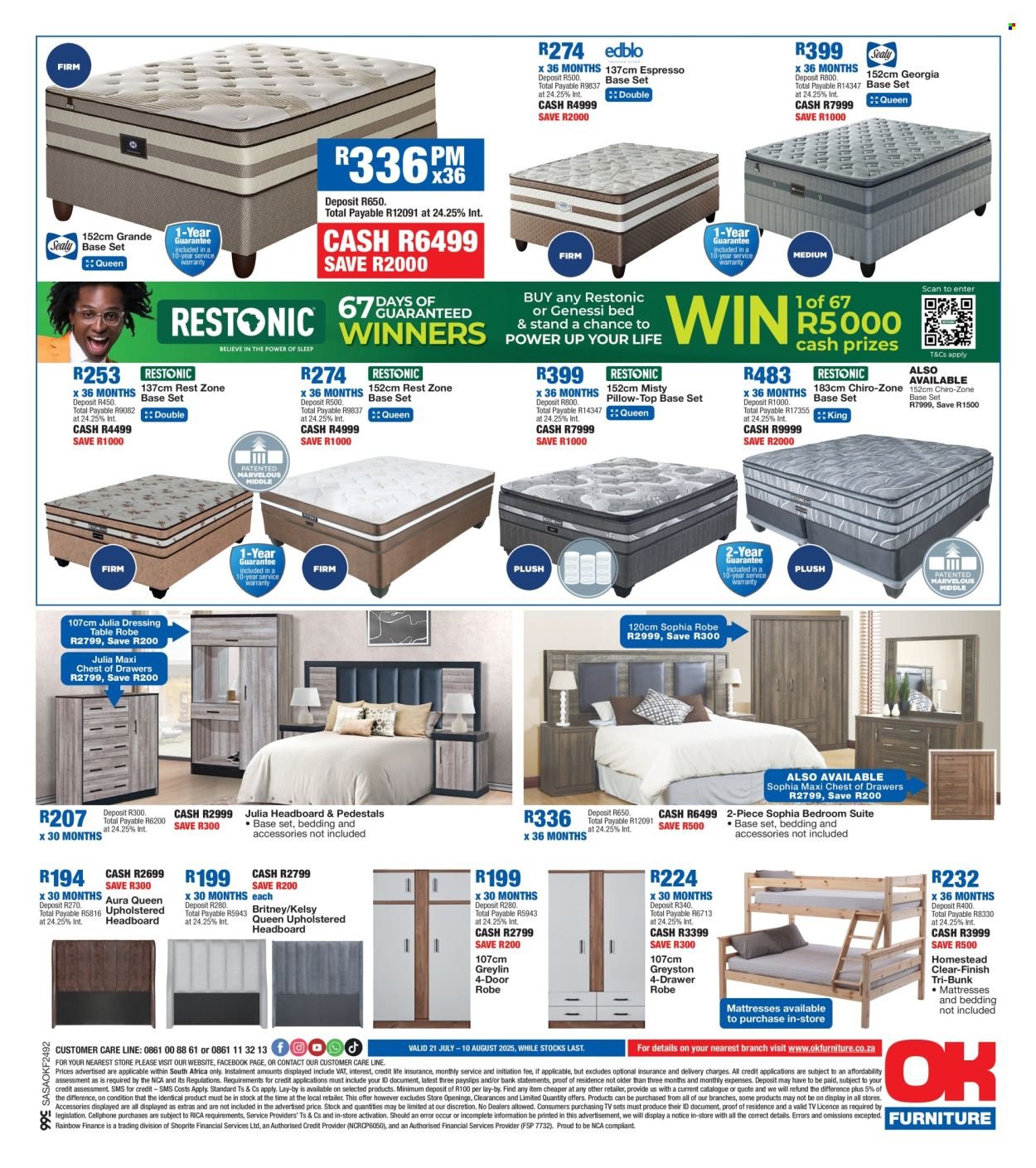 OK FURNITURE specials - From Monday 21 Jul 2025 (2025-07-21 - 2025-08-10) | 8