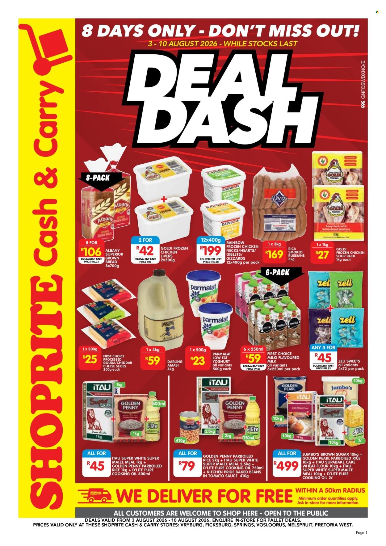 SHOPRITE specials - Cash & Carry Deal Dash Exclusive Gauteng