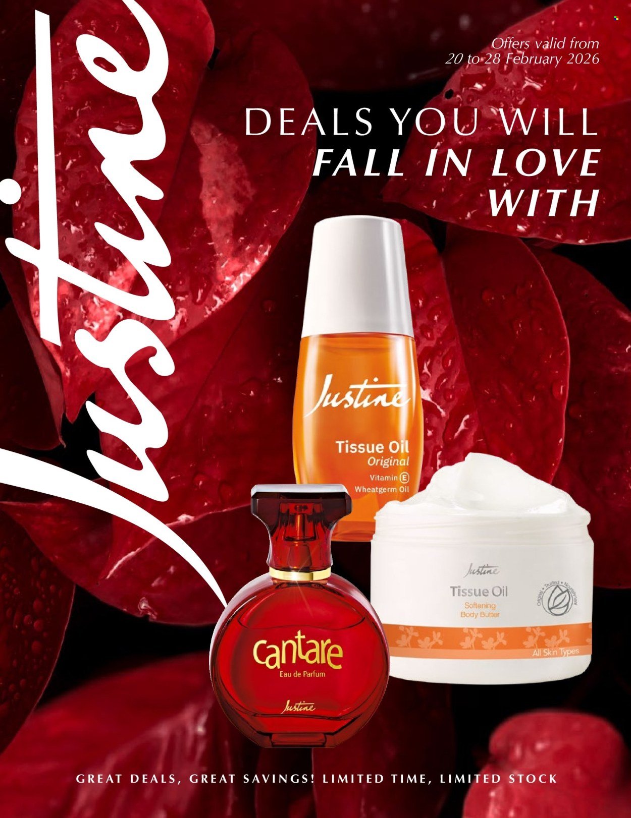 JUSTINE specials - DEALS YOU WILL FALL IN LOVE WITH (2026-02-20 - 2026-02-28) | 1