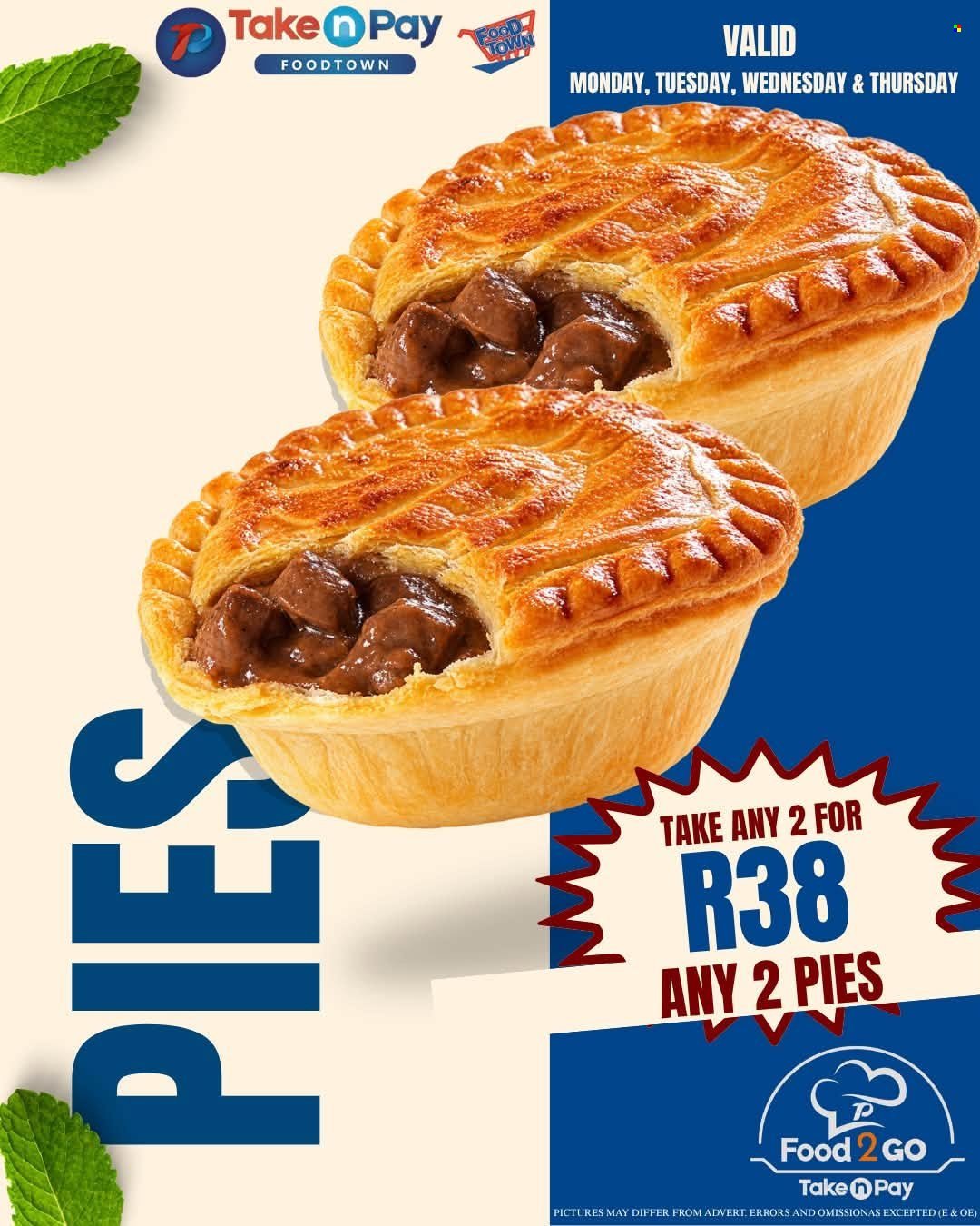 TAKE N PAY specials - From Monday 26 Oct 2026