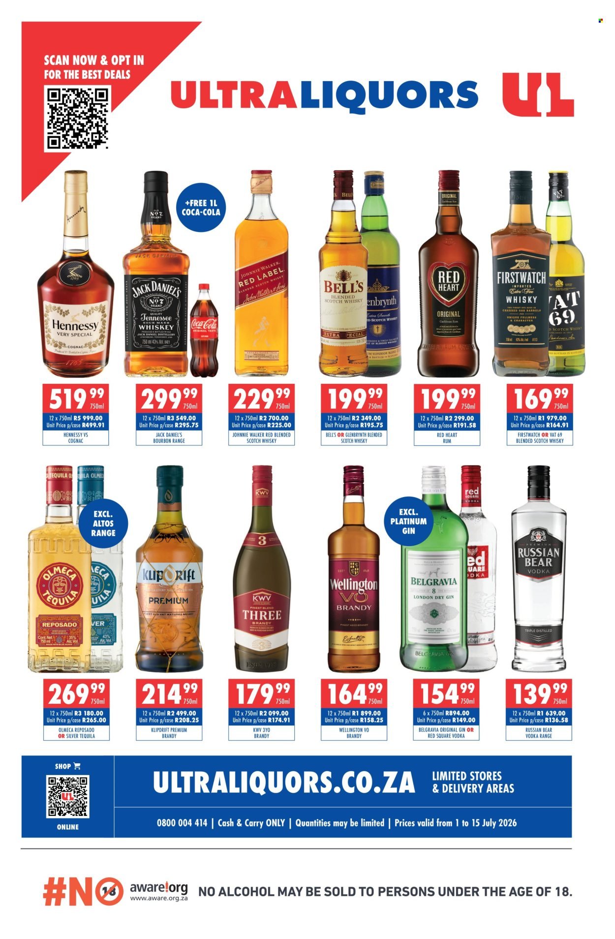 ULTRA LIQUORS specials - From Wednesday 1 Jul 2026