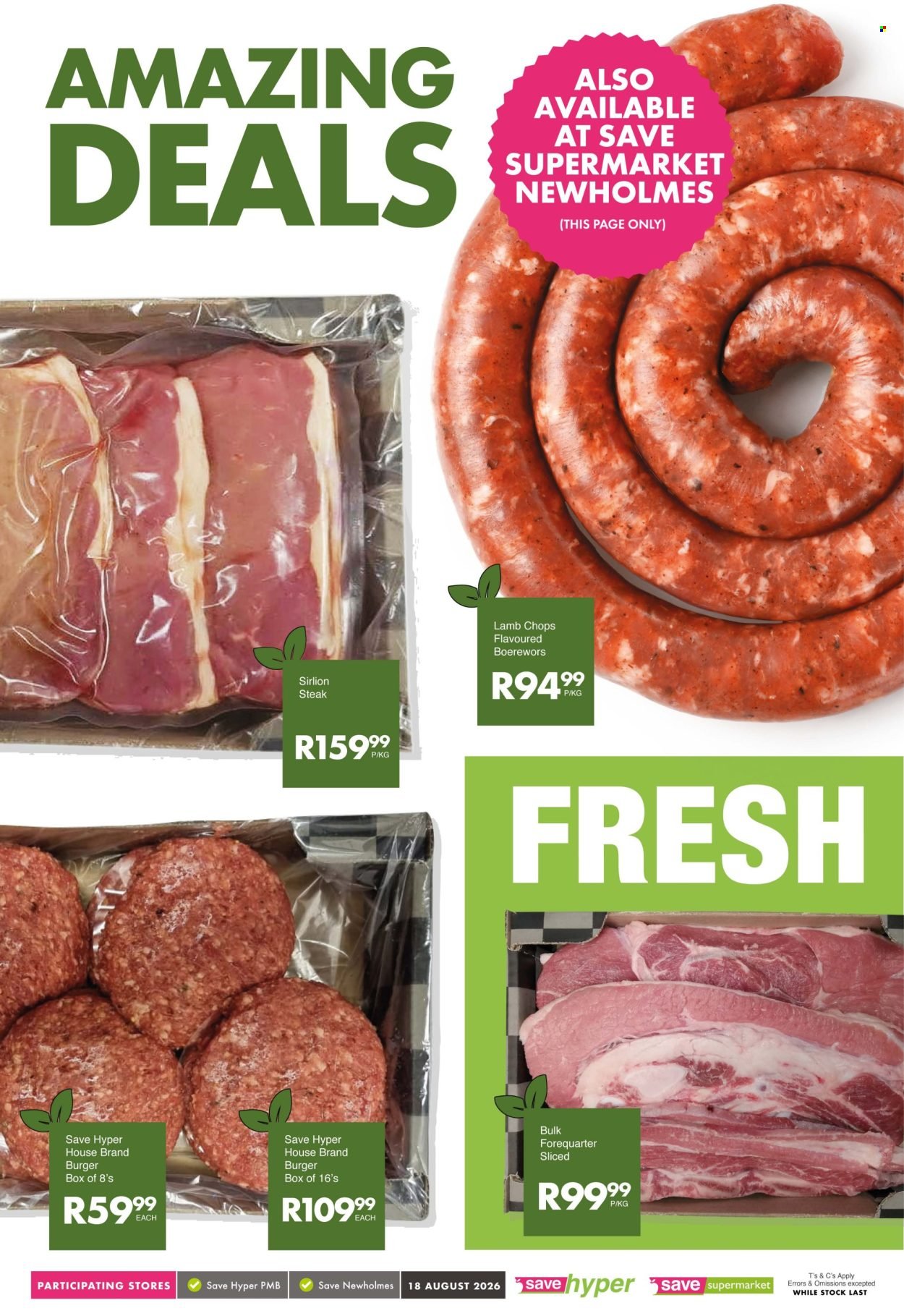 SAVE specials - From Tuesday 18 Aug 2026