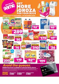 GAME specials - Get More iGroza For Your Buck (2025-11-24 - 2025-12-09)