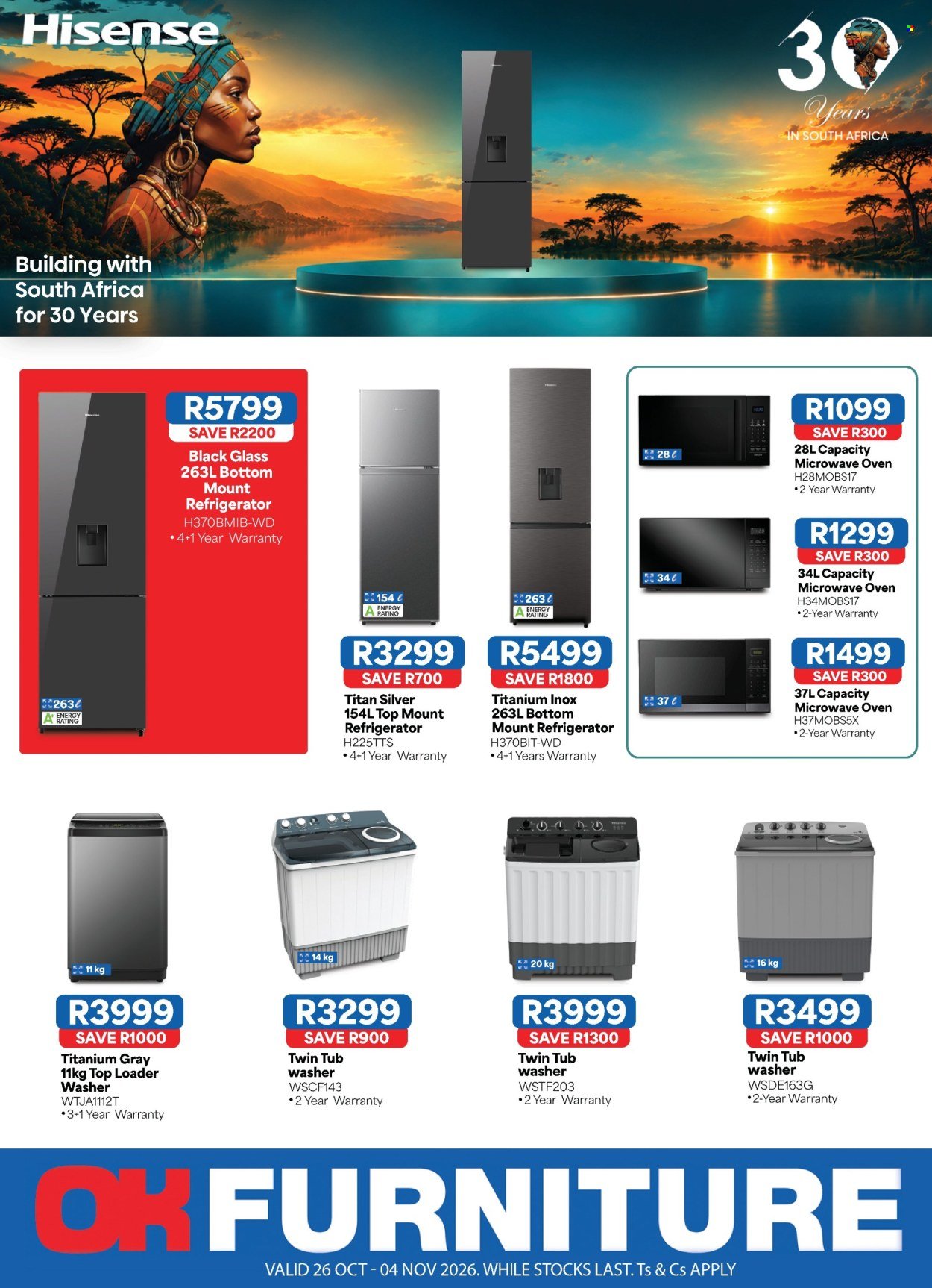 OK FURNITURE specials - From Monday 26 Oct 2026