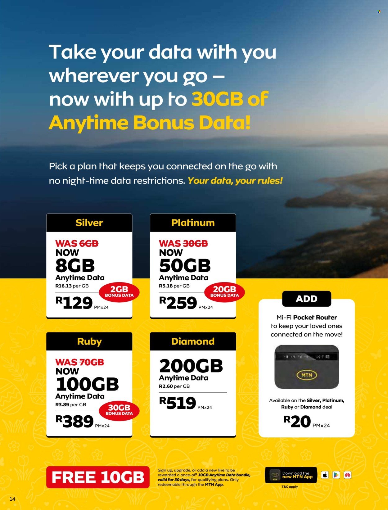 MTN specials - From Tuesday 7 Apr 2026 (2026-04-07 - 2026-05-06) | 14