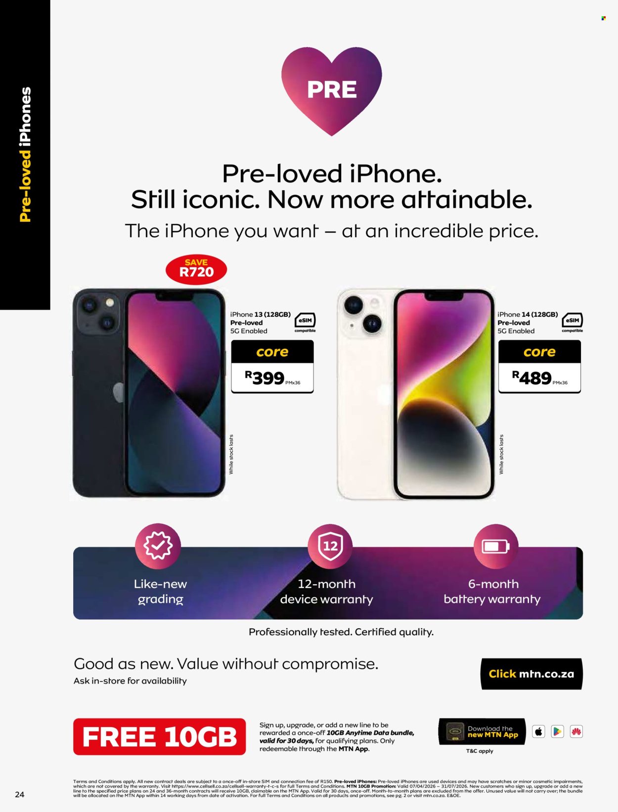 MTN specials - From Tuesday 7 Apr 2026 (2026-04-07 - 2026-05-06) | 24