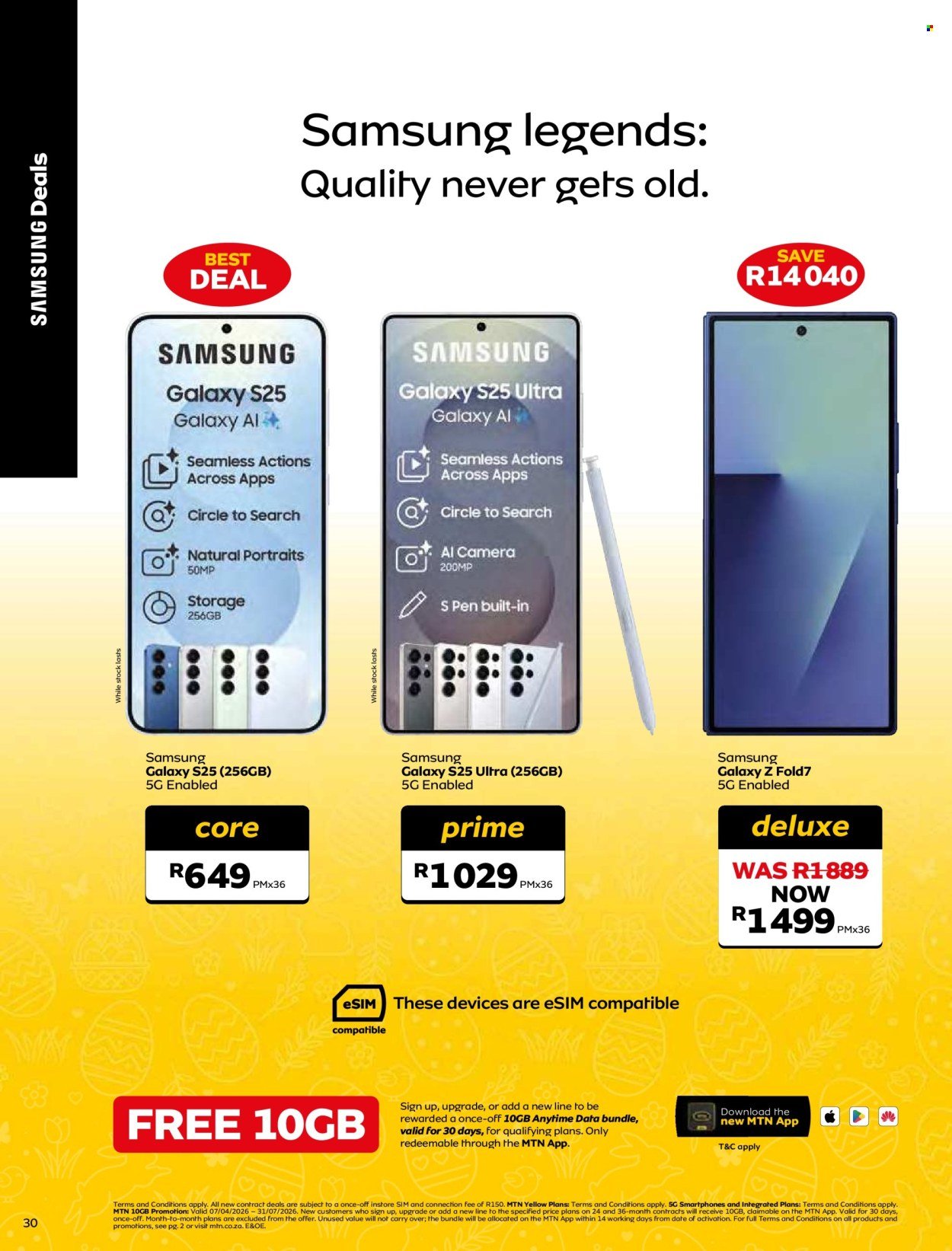 MTN specials - From Tuesday 7 Apr 2026 (2026-04-07 - 2026-05-06) | 30
