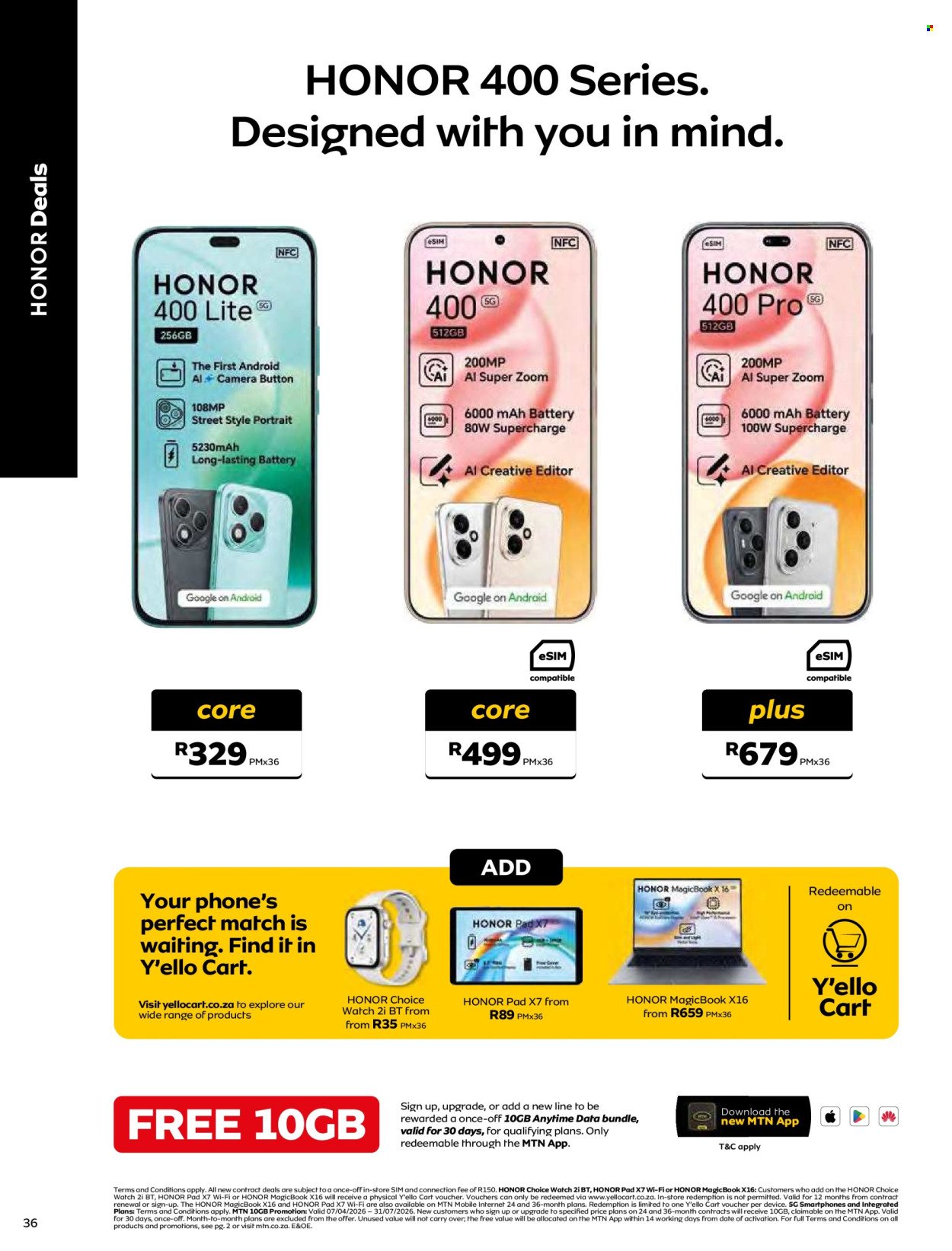 MTN specials - From Tuesday 7 Apr 2026 (2026-04-07 - 2026-05-06) | 36