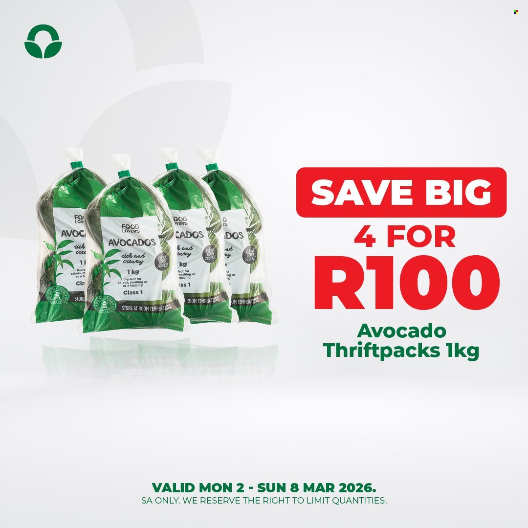 FOOD LOVER'S MARKET specials - From Monday 2 Mar 2026 (2026-03-02 - 2026-03-08) | 3