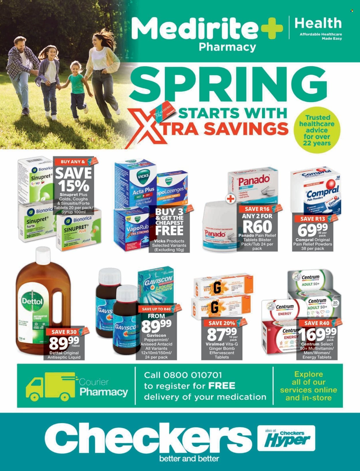 CHECKERS specials - Medirite August Month-End Promotion