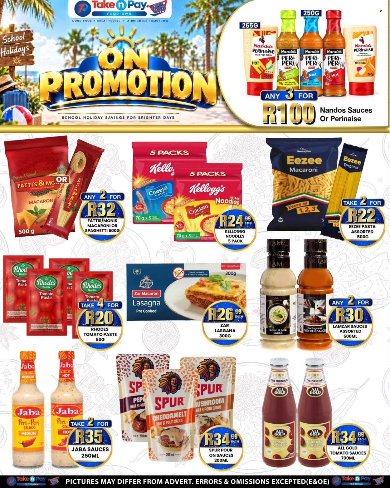 TAKE N PAY specials - From Monday 28 Sept 2026