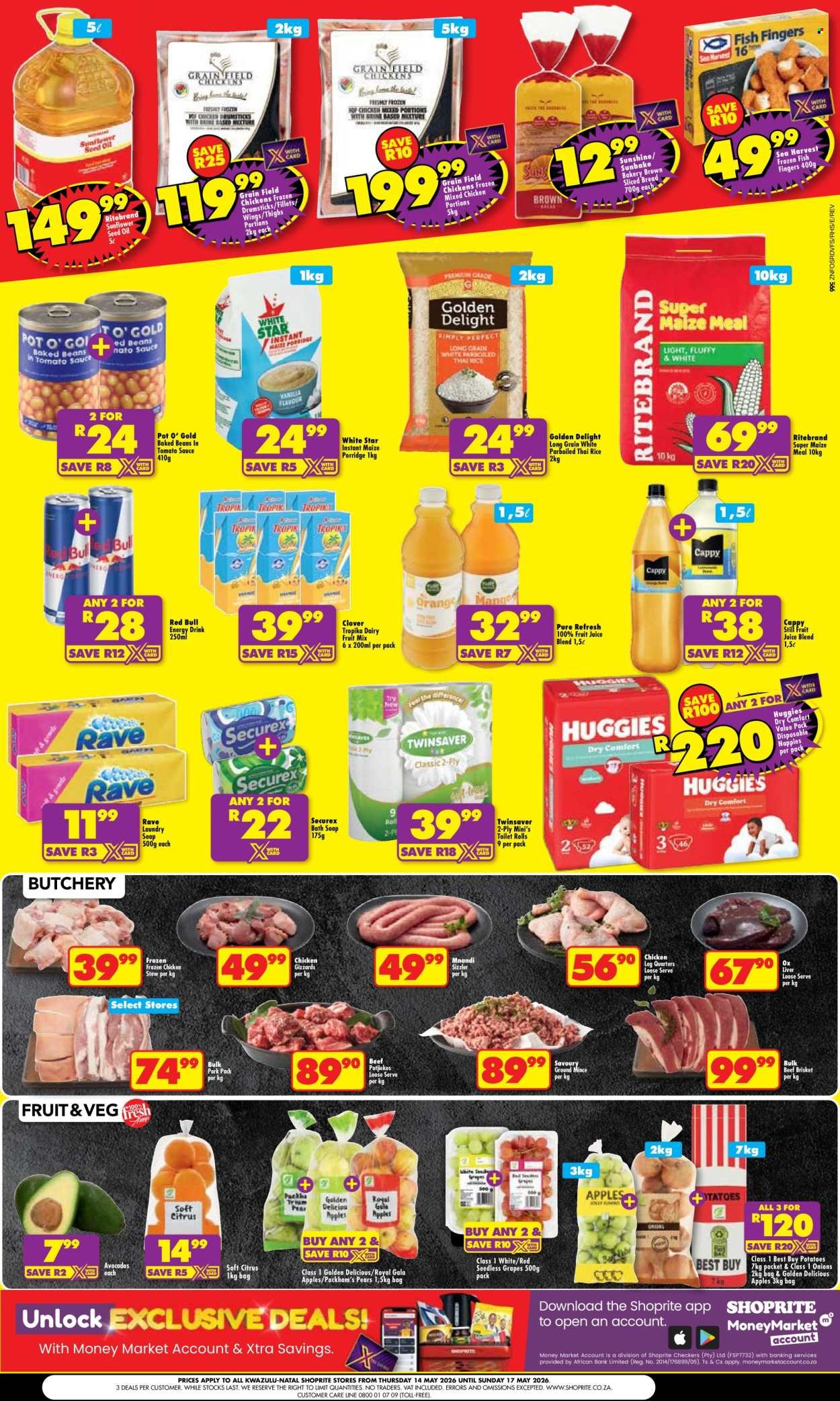 SHOPRITE specials - Low Price Bonanza KwaZulu Natal (2026-05-14 - 2026-05-17) | 2