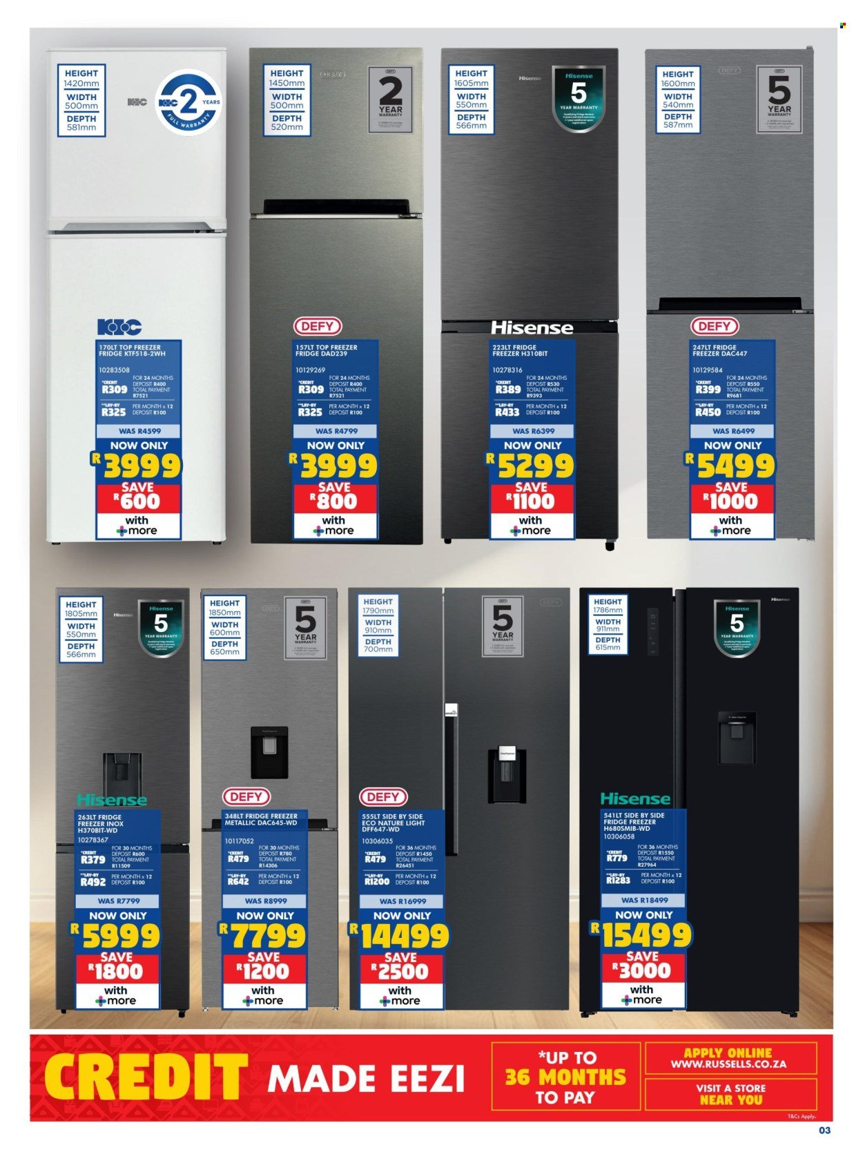 RUSSELLS specials - From Thursday 16 Apr 2026 (2026-04-16 - 2026-05-20) | 3