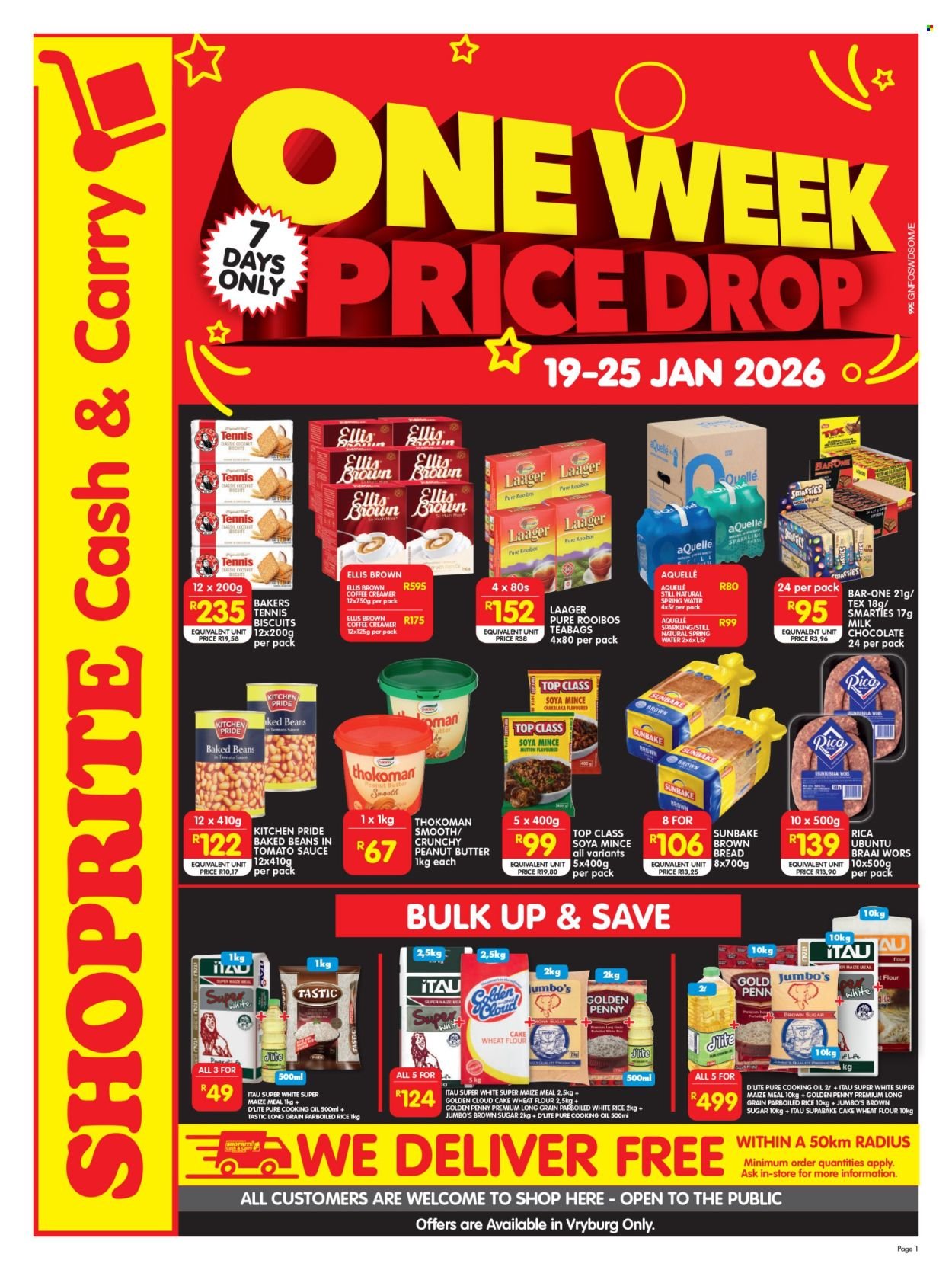 SHOPRITE specials - Cash & Carry Price Drop Vryburg (2026-01-19 - 2026-01-25) | 1