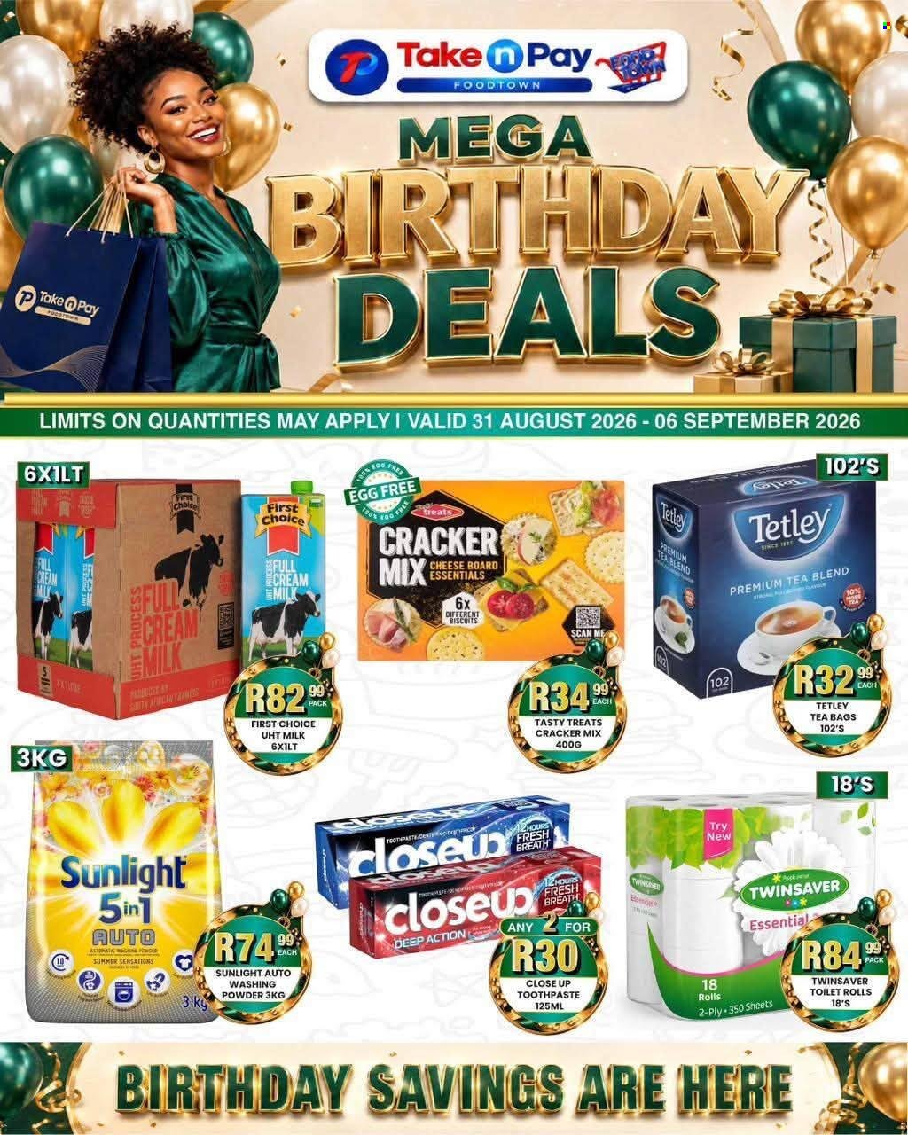 TAKE N PAY specials - From Monday 31 Aug 2026