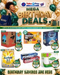 TAKE N PAY specials - From Monday 31 Aug 2026
