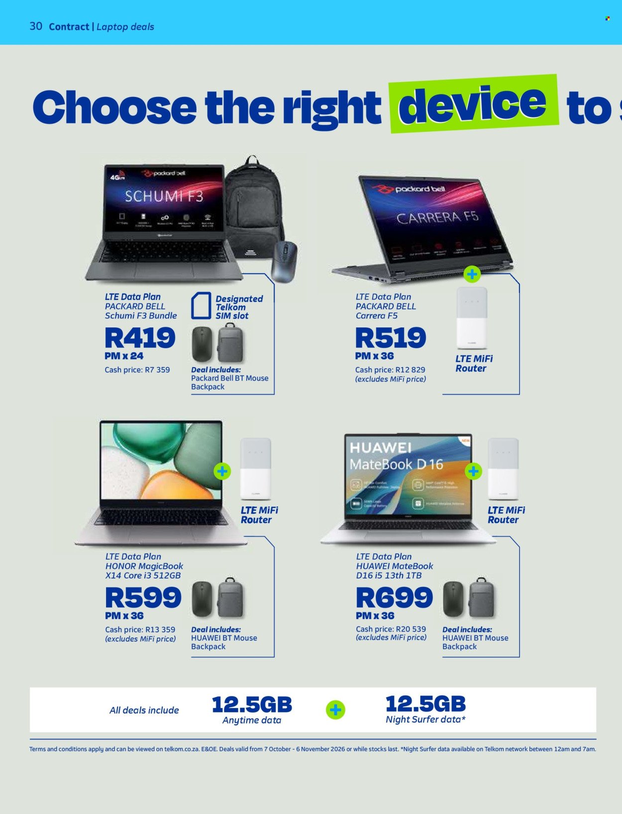 TELKOM specials - From Wednesday 7 Oct 2026