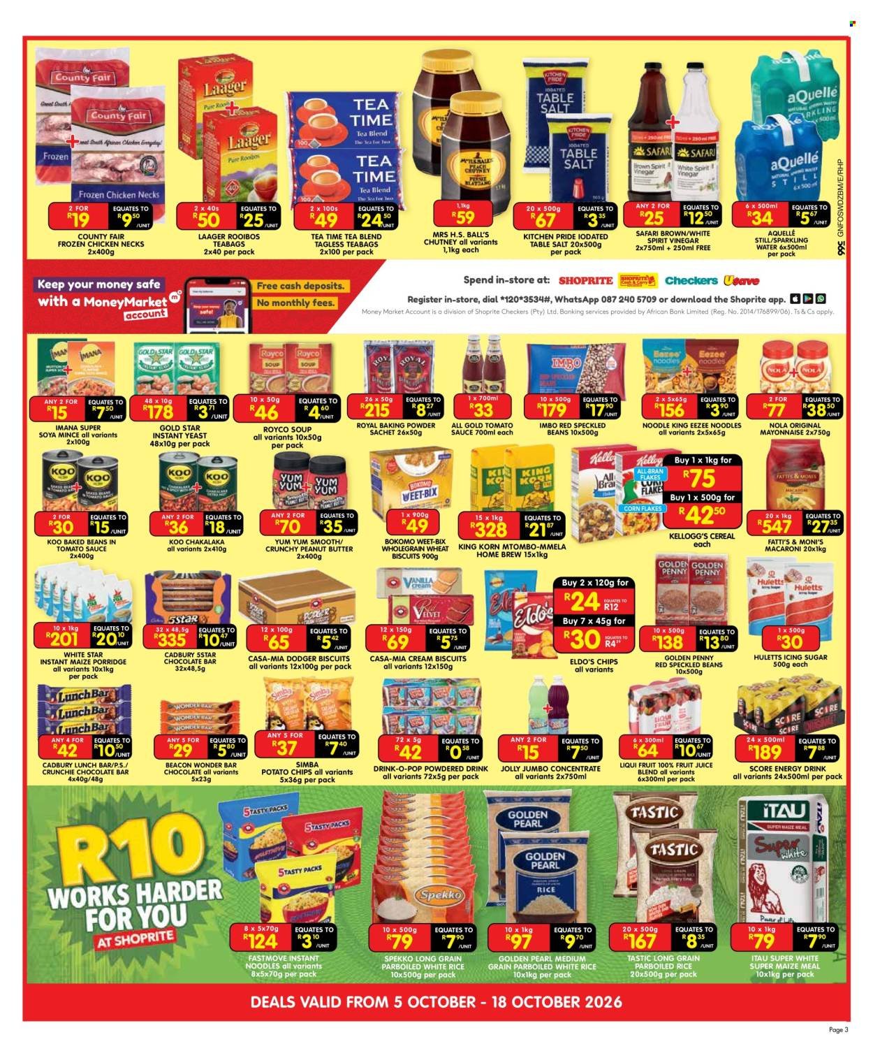 SHOPRITE specials - Cash & Carry Spring Savings Gauteng