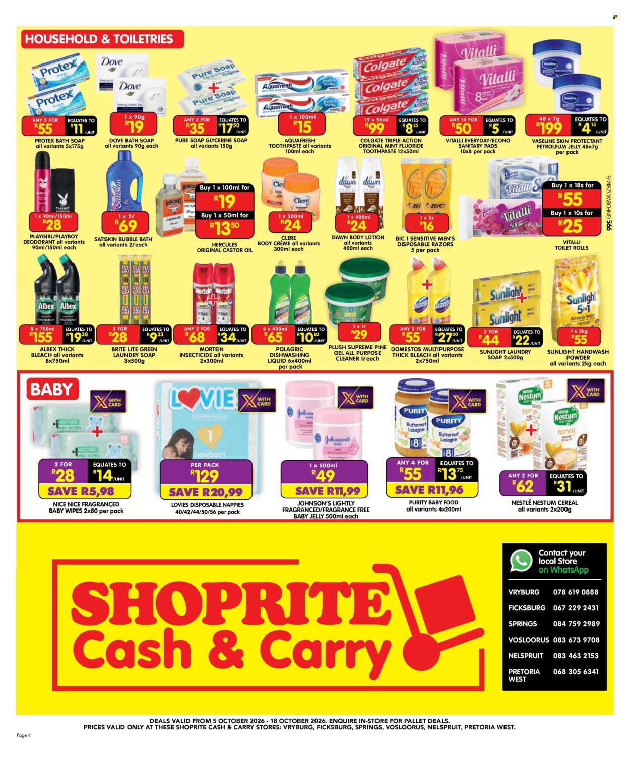 SHOPRITE specials - Cash & Carry Spring Savings Gauteng