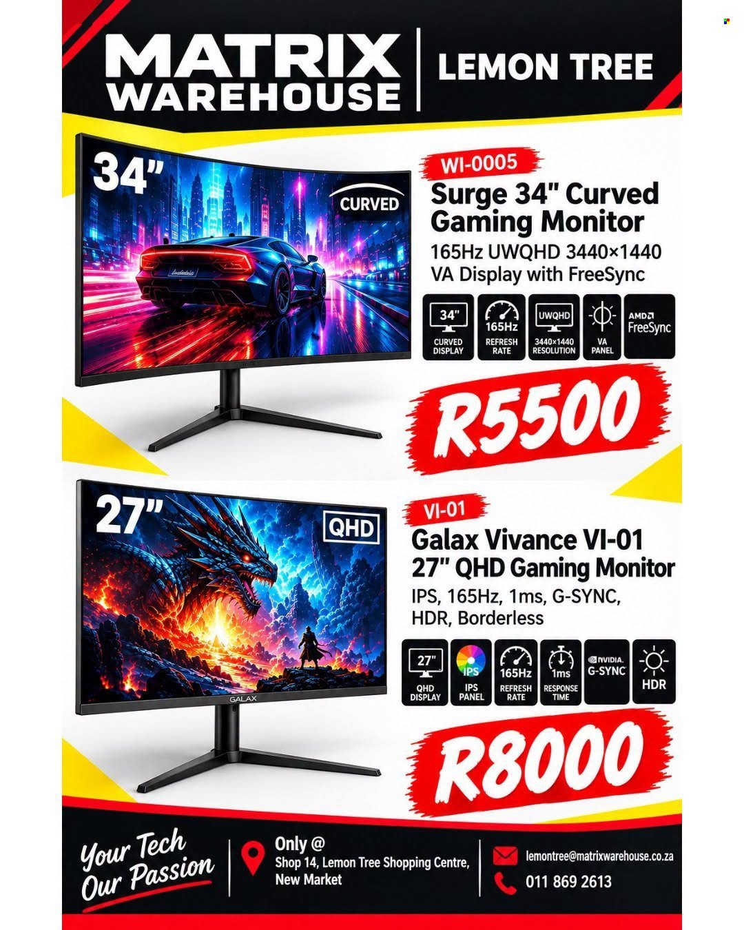 MATRIX WAREHOUSE specials - September 2026