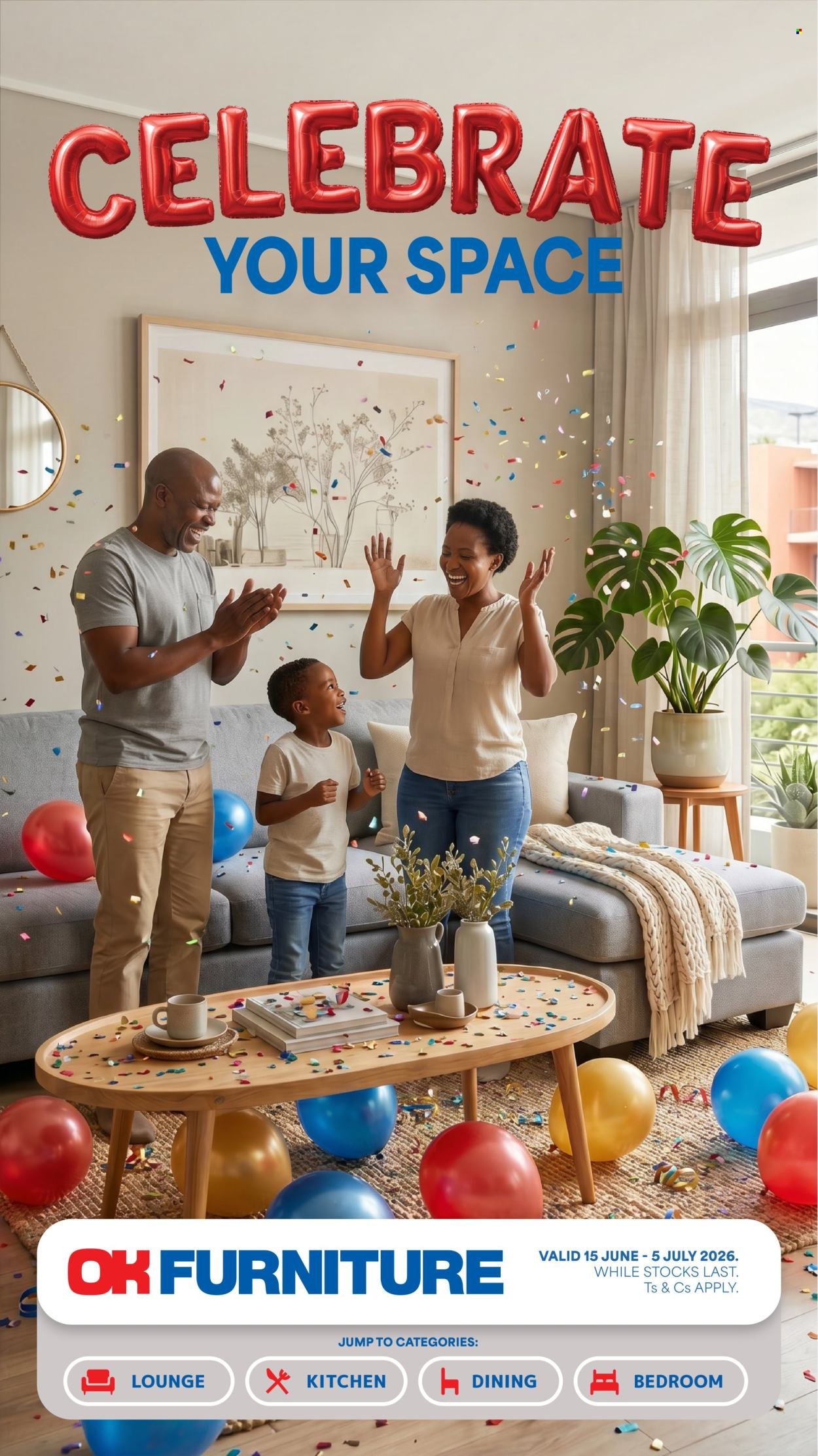 OK FURNITURE specials - From Monday 15 Jun 2026