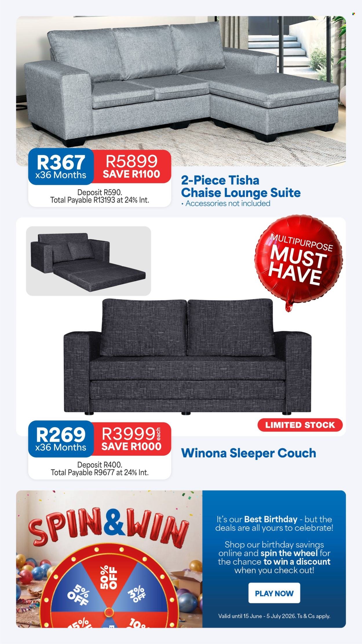 OK FURNITURE specials - From Monday 15 Jun 2026