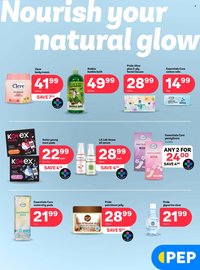PEP STORES specials - Essentials August