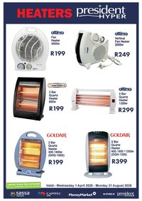 PRESIDENT HYPER specials - From Wednesday 1 Apr 2026