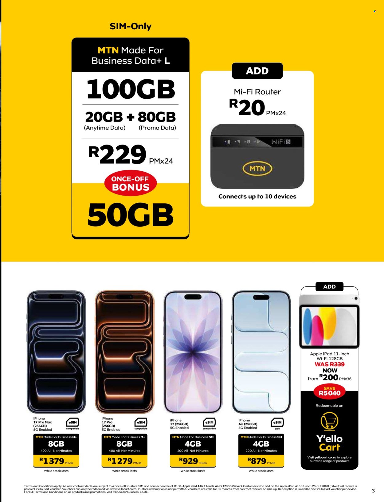 MTN specials - From Thursday 7 May 2026 (2026-05-07 - 2026-06-07) | 3