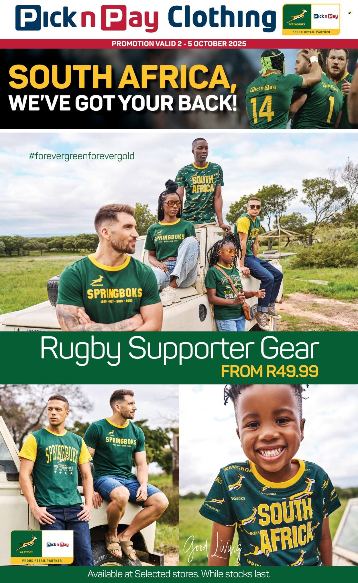 PICK N PAY specials - Rugby Weekend Specials (2025-10-02 - 2025-10-05) | 2