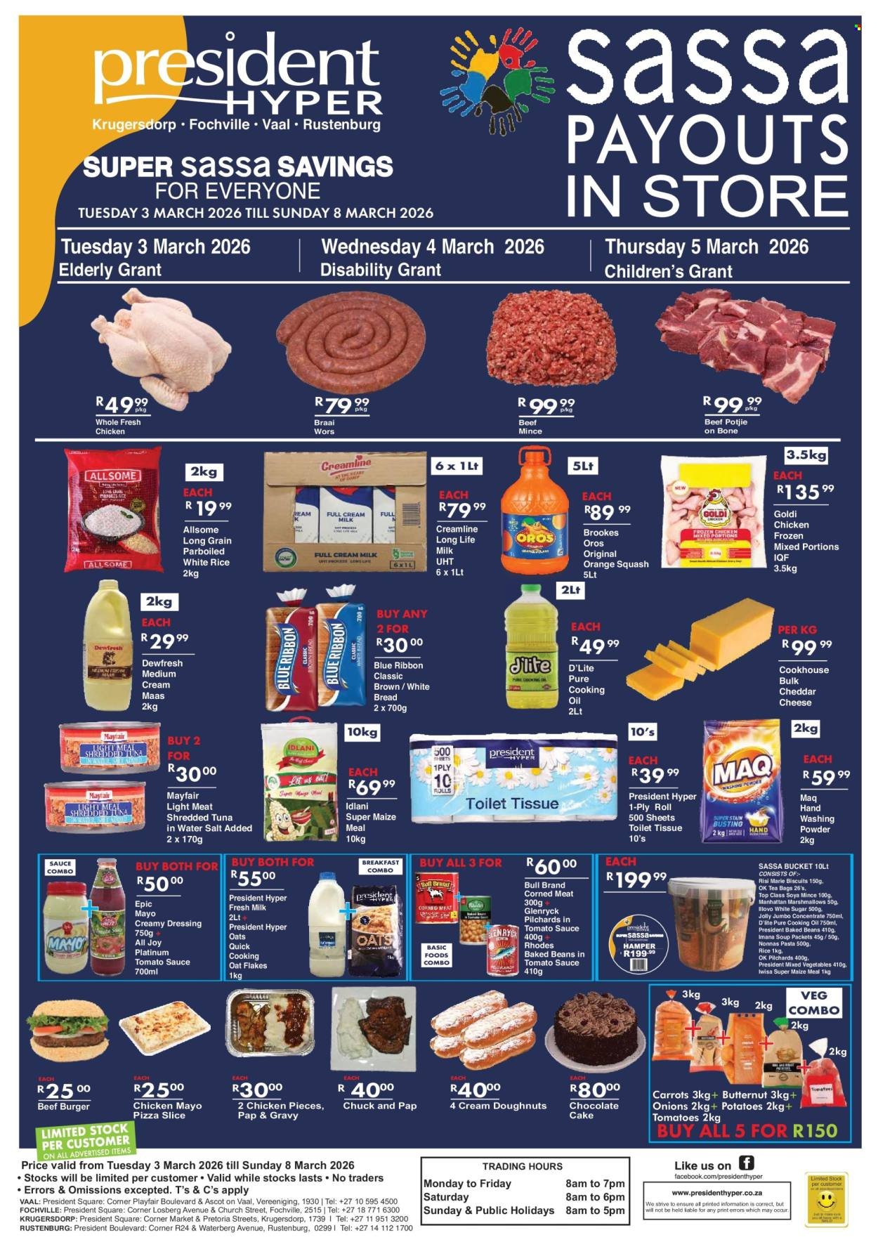 PRESIDENT HYPER specials - Super Sassa Savings (2026-03-03 - 2026-03-08) | 1