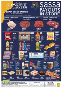PRESIDENT HYPER specials - Super Sassa Savings (2026-03-03 - 2026-03-08)
