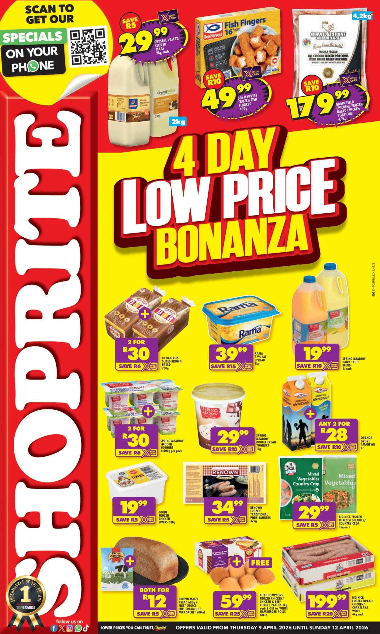 SHOPRITE specials - Low Price Bonanza KwaZulu Natal (2026-04-09 - 2026-04-12) | 1