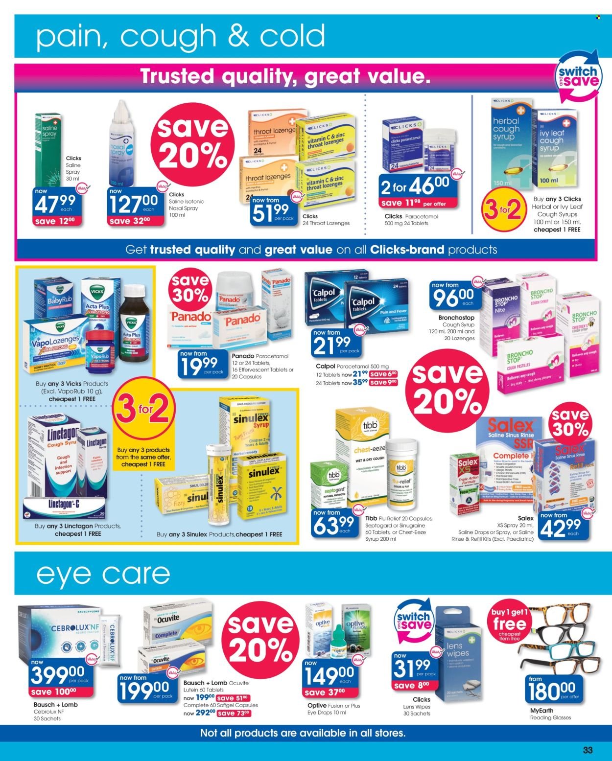 CLICKS specials - From Wednesday 25 Mar 2026 (2026-03-25 - 2026-04-08) | 33