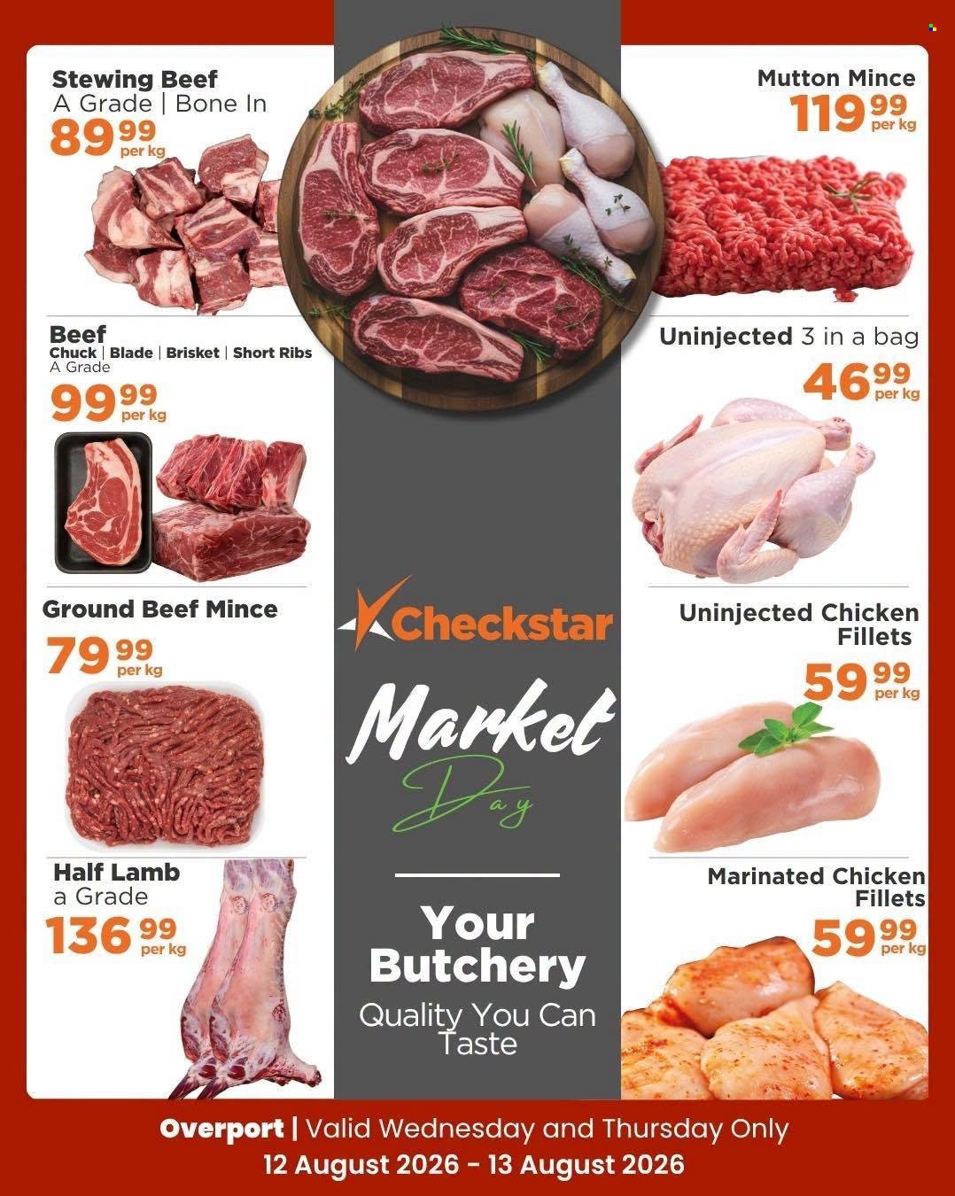 CHECKSTAR specials - From Wednesday 12 Aug 2026