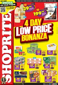 SHOPRITE specials - Low Price Bonanza KwaZulu Natal (2026-02-19 - 2026-02-22)