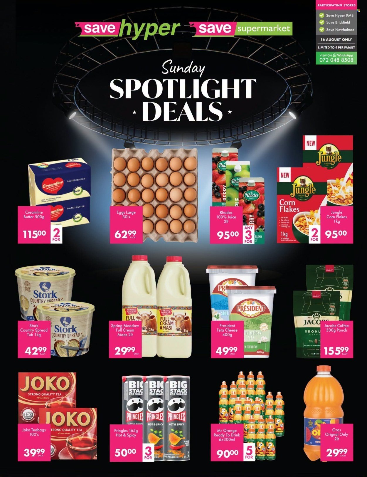 SAVE specials - From Sunday 16 Aug 2026