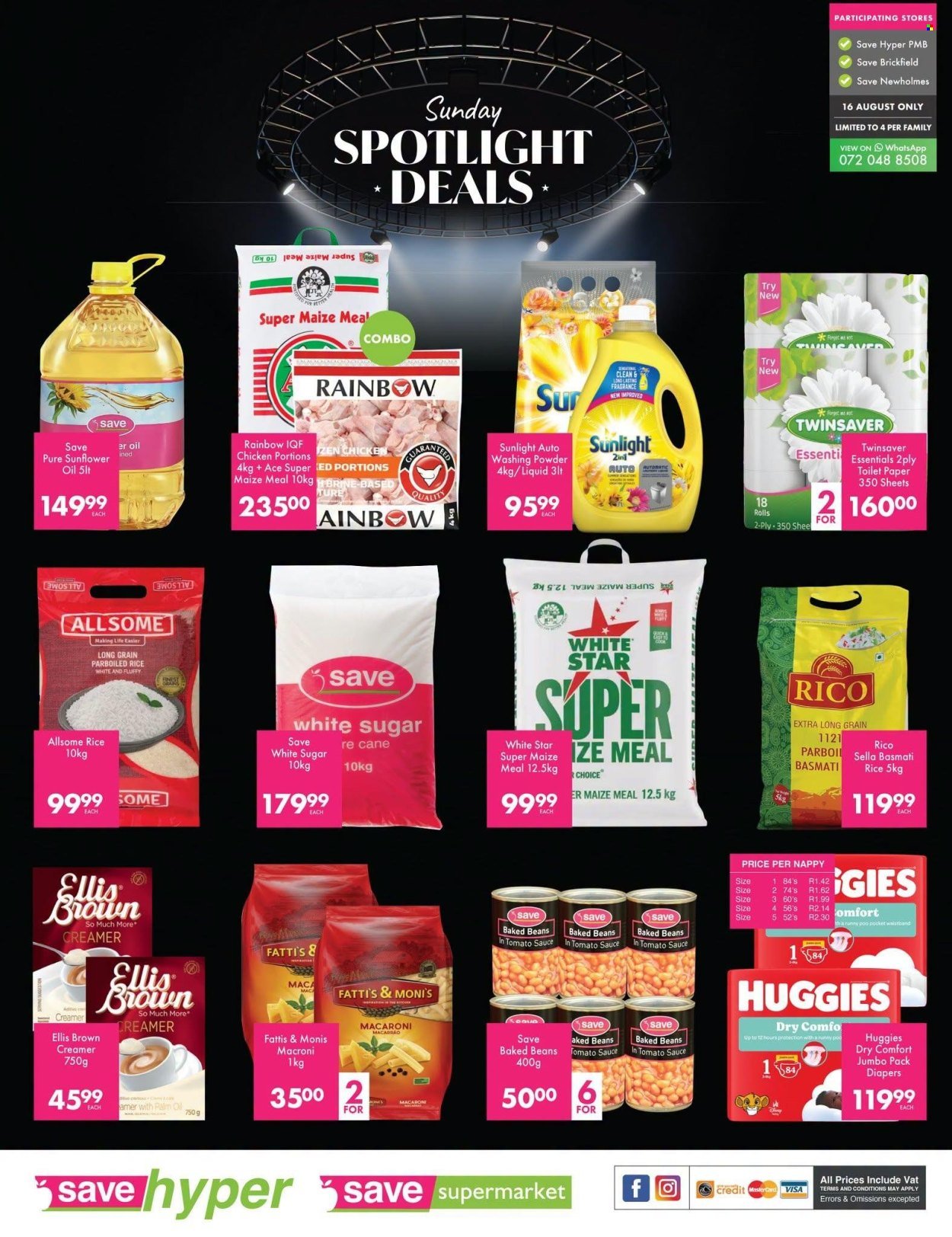 SAVE specials - From Sunday 16 Aug 2026