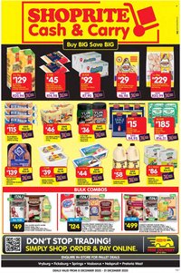 SHOPRITE specials - Cash & Carry Mid Month Savings Selected Stores (2025-12-08 - 2025-12-21)