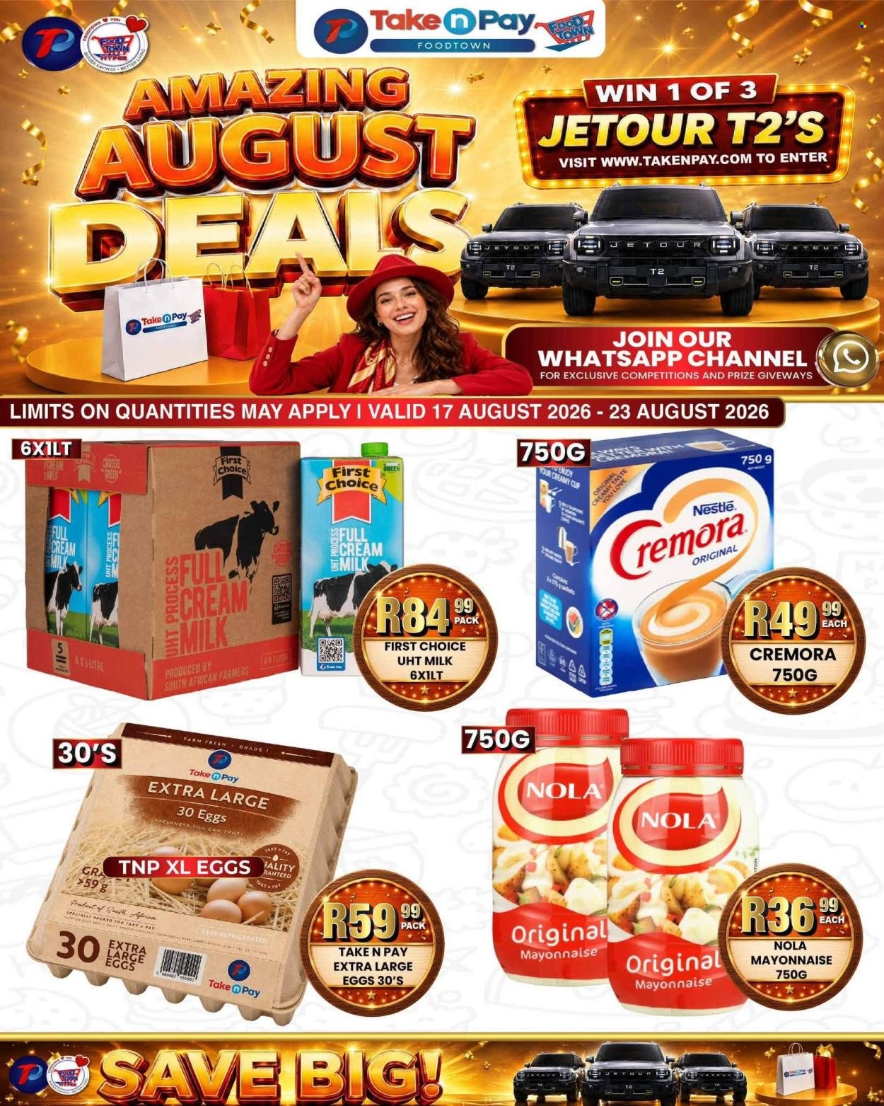 TAKE N PAY specials - From Monday 17 Aug 2026