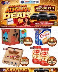 TAKE N PAY specials - From Monday 17 Aug 2026