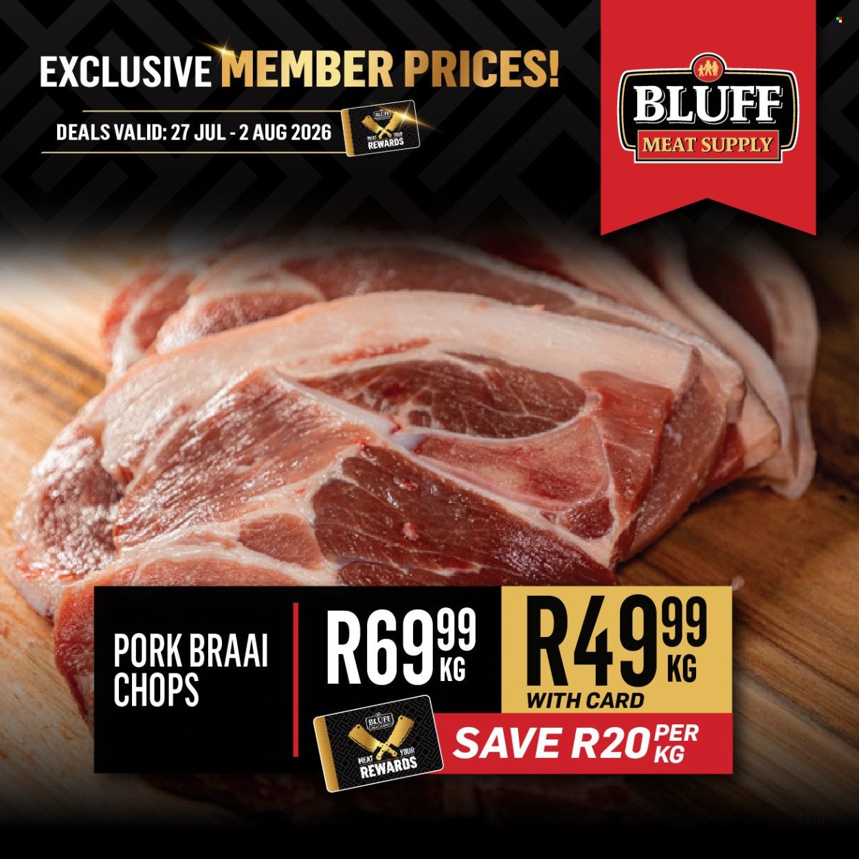 BLUFF MEAT SUPPLY specials - From Monday 27 Jul 2026