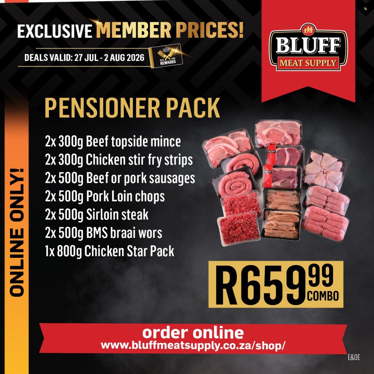 BLUFF MEAT SUPPLY specials - From Monday 27 Jul 2026