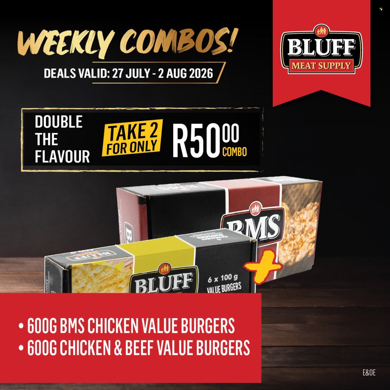 BLUFF MEAT SUPPLY specials - From Monday 27 Jul 2026