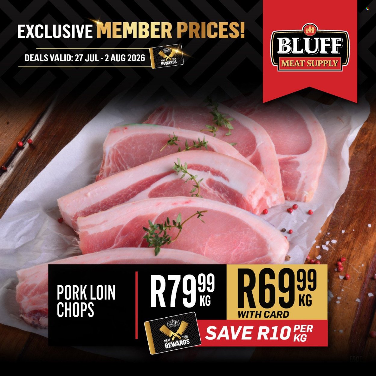 BLUFF MEAT SUPPLY specials - From Monday 27 Jul 2026